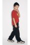 CHILDREN'S ELASTIC-WAISTED BAGGY LOOSE-FIT BLACK PANTS - 2