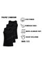 135 MEN'S Single Jersey 100% Cotton Black Tank Top With Straps, Pack Of 3 - 2