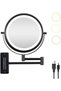 Vanity Mirror with Lights, Double Sided Magnifying Mirror, 20CM 1x /10x Wall Mount Makeup Mirror wit