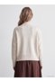 TWO MT SHOP QUALITY LCW Vision Ecru Half-Turtleneck Women's Knit Sweater with Boat Neck - 4