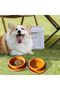 Foldable Silicone Pet Bowl, Portable Pet Bowl, Brown - 4