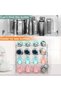 Plastic Water Bottle Organizer Rack Storage Holder,4 Tier Containers Stackable Free-Standing Bottle - 6