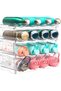 Plastic Water Bottle Organizer Rack Storage Holder,4 Tier Containers Stackable Free-Standing Bottle