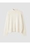 TWO MT SHOP QUALITY LCW Vision Ecru Half-Turtleneck Women's Knit Sweater with Boat Neck - 5