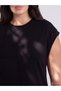 Peak New Season Black Plus-Size Crew Neck Dress - 2