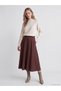 TWO MT SHOP QUALITY LCW Vision Ecru Half-Turtleneck Women's Knit Sweater with Boat Neck - 2