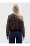 Peak New Season Brown Leopard Print Women's Knit Sweater - 4