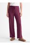 LCW DREAM Burgundy Rib Knit Solid Women's Pajama Bottoms—The ALITA CITY Difference - 2
