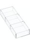 3 Section Acrylic Drawer Organizer Tray