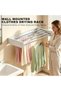 Wall Mounted Clothes Drying Rack, Foldable Laundry Drying Rack Collapsible, Heavy Duty Metal Retract - 6