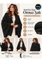 Women's Black Glittery Plain-Knit Shoulder Shawl, 85x185 cm, Soft-Textured Knit Shawl, Stylish and Elegant Shoulder Shawl - 2