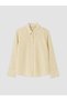 TWO MT SHOP QUALITY LCW STUDIO Ecru Striped Poplin Women's Shirt - 5