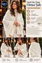 Women's Ecru Glittery Plain-Knit Shoulder Shawl, 85x185 cm, Soft-Textured Knit Shawl, Stylish and Elegant Shoulder Shawl - 4