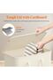 65L Slim Foldable Laundry Basket with Lid White - 5
