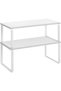 Set of 2 Kitchen Cabinet Spice Racks, Matte White