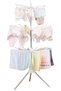 Clothes Drying Rack,3-Legged 3-Tier Foldable Laundry Rack,Compact 360 Degree Drying Stand,منشر غسيلW