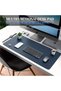 Large Office Desk Mat, Leather Mouse Pad (40x80cm, Dark Blue) - 2
