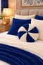 Sugar Pillow Welsoft Fleece Fabric Decorative Round Cushion, Padded Plush Armchair Cushion, Single - 2
