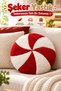 Sugar Pillow Welsoft Fleece Fabric Decorative Round Cushion, Padded Plush Armchair Cushion, Single
