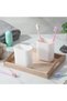 2pcs Wall Mounted Toothbrush Holders with Drainage Bathroom Organizer for Toothpaste and Razor Space - 4