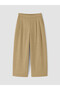 LCW Modest Green Solid Loose & Wide-Leg Women's Pants, Featuring the ALITA CITY Touch - 5