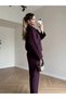 Women's Bomber Jacket and Carrot-Cut Pants Set - 2