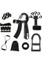 8PCS Grip Strength Trainer Kit with Storage Bag,Latest Set,Black
