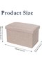 Foldable Storage Ottoman Box Storage Stool Cube Storage Ottoman Footstool Storage Box Ottomans Cube - 2