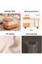 Rectangular Storage Stool, Padded Footstool, Leather storage ottoman, Shoe Changing Stool, Storage B - 8