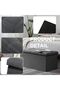 Ottoman Storage Box, Storage Stool, Foldable Storage Boxes, Toy Storage Box, Storage Bench Footrest - 7