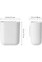 2pcs Wall Mounted Toothbrush Holders with Drainage Bathroom Organizer for Toothpaste and Razor Space - 2