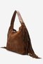 Mojave Women's Shoulder Bag, Genuine Suede Leather, TABA - 2