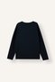 Regular Fit Crew Neck Waffle Basic Sweatshirt, Navy Blue I2046AX26WN - 7