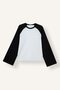 Regular Fit Crew Neck Raglan Long-Sleeve Basic T-Shirt, Black J2196AX26AU