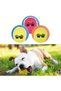 3-Pack Colorful Patterned Tennis Ball Cat and Dog Toy (Price Is for One Item) - 2