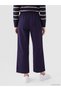 LCW Modest Navy Gabardine Plain Comfort & Relax Wide-Leg Women's Pants—The ALITA CITY Difference - 4