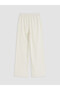 LCW Modest Ecru Linen-Blend Solid Standard & Regular Wide-Leg Women's Pants, Featuring the ALITA CITY Touch - 6
