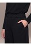 Soulife Black Interlock Straight-Leg Comfort & Relax Tapered-Leg Women's Pants—The ALITA CITY Difference - 3