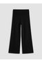 LCW EVERYDAY Black Knit Straight-Leg & Slim-Fit Narrow-Legged Wide-Leg Women's Pants, Featuring the ALITA CITY Touch - 6