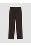 LCW Modest Brown High-Pleated Women's Fabric Pants, Featuring the ALITA CITY Touch - 5