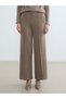 LCW EVERYDAY Beige Solid Standard & Regular Wide-Leg Women's Pants, with the ALITA CITY Touch - 2