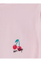 LCW Young Pink Embroidered Long-Sleeved Women's Pajama Top, Featuring the ALITA CITY Touch - 3