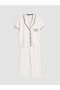 LCW DREAM Ecru Jersey Embroidered Short-Sleeve Women's Pajama Top, Featuring the ALITA CITY Touch - 3