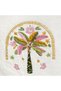 Palmira Bamboo Palm Embroidered 2-Piece Towel Set, Ecru, 50x90, Ecru - 4