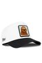 Black-and-White Baseball Cap with a Sloth Logo