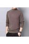 Men De Velvet Turtleneck Long Sleeve Pullover - 4