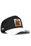 White and Black Trucker Cap with a Sloth Logo