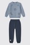 Boys' Dark Blue 2-Piece Top and Bottom Set