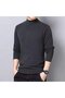 Men De Velvet Turtleneck Long Sleeve Pullover