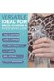 Clear Glass Bottles with Lids 32oz /1L– 3 Pack Empty Reusable Glass Water Bottles, Stainless Steel Lids, for Hot & Cold Drinks, Juice & Tea – Beverage, Milk & Smoothie - 8